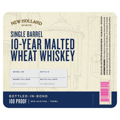 New Holland 10 Year Malted Wheat Whiskey Bottled in Bond - Main Street Liquor