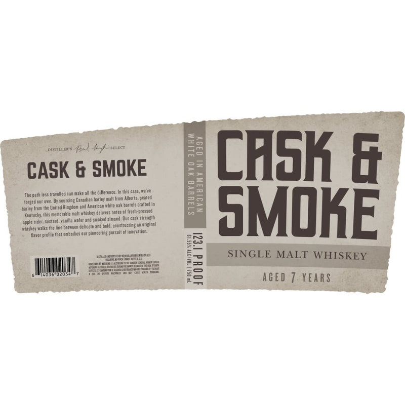 New Holland 7 Year Old Cask & Smoke Single Malt - Main Street Liquor