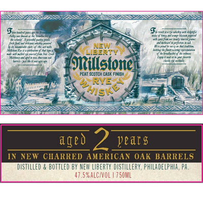 New Liberty Millstone Peat Scotch Cask Finish Rye - Main Street Liquor