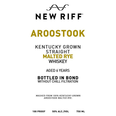 New Riff Aroostook 6 Year Old Bottled in Bond Straight Malted Rye - Main Street Liquor