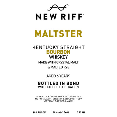 New Riff Maltster 6 Year Old Bottled in Bond Straight Bourbon - Main Street Liquor