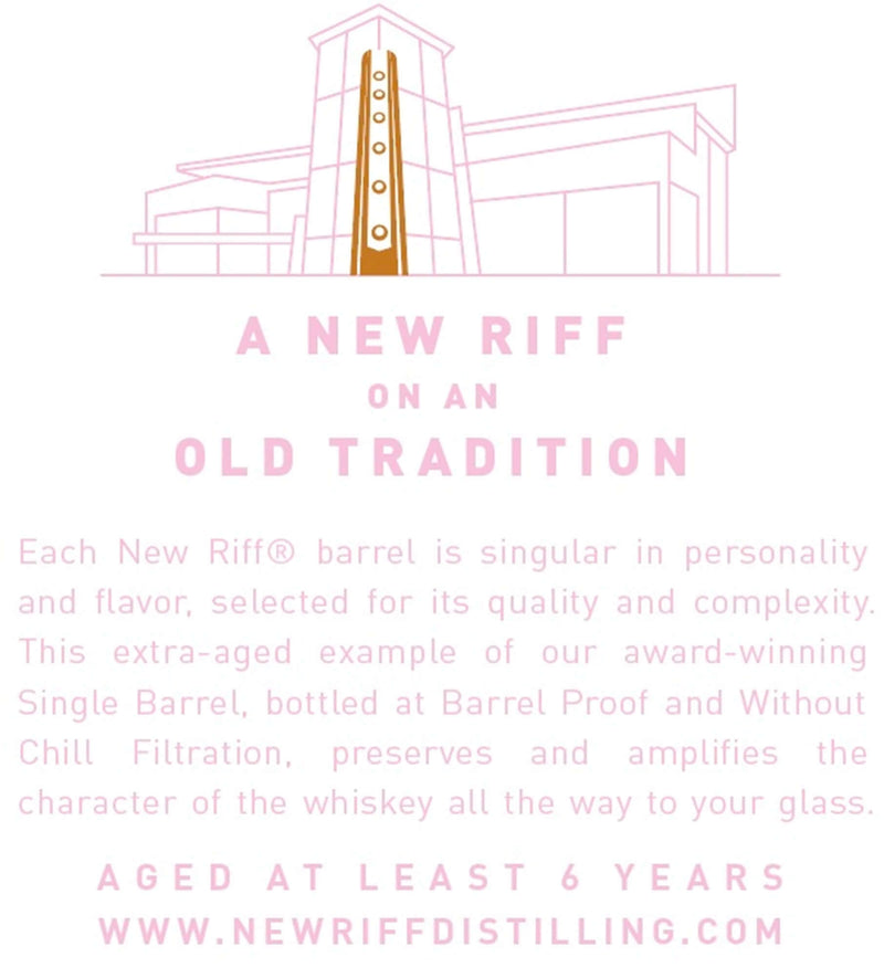 New Riff Single Barrel Kentucky Straight Rye Whiskey – 6 Years Old, Barrel Proof - Main Street Liquor