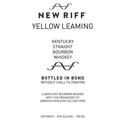 New Riff Yellow Leaming Bottled in Bond Kentucky Straight Bourbon - Main Street Liquor