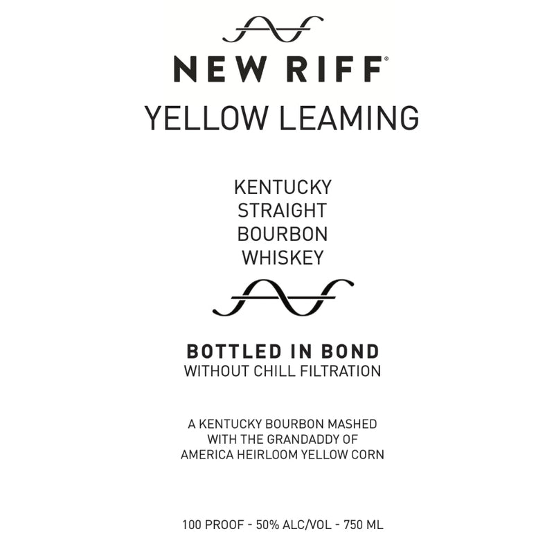 New Riff Yellow Leaming Bottled in Bond Kentucky Straight Bourbon - Main Street Liquor