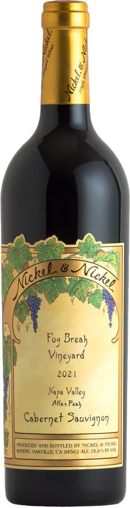 Nickel & Nickel Cabernet Sauvignon Fog Break Vineyard 2021 750ml - Main Street Liquor