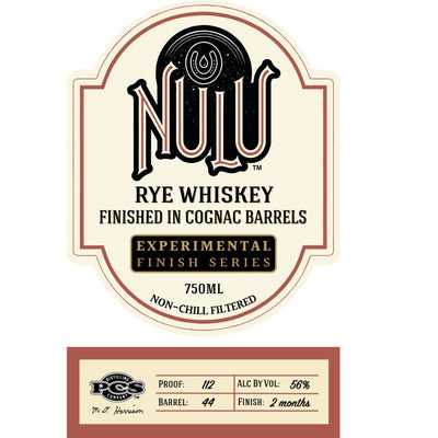 Nulu Rye Finished In Cognac Barrels - Main Street Liquor