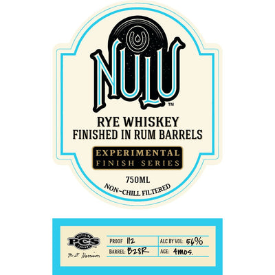 Nulu Rye Finished in Rum Barrels - Main Street Liquor