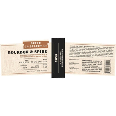Oak & Eden Bourbon & Spire Single Barrel - Main Street Liquor
