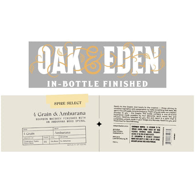 Oak & Eden Spire Select 4 Grain & Amburana - Main Street Liquor