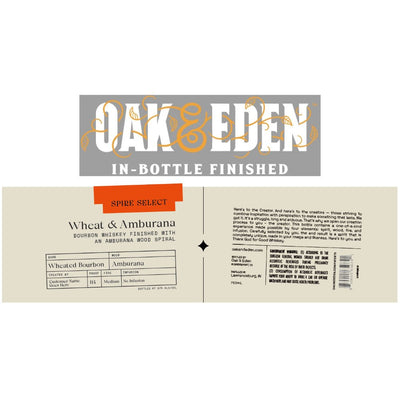 Oak & Eden Spire Select Wheat & Amburana - Main Street Liquor