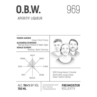 O.B.W. 969 Aperitif Liqueur - Main Street Liquor