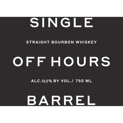 Off Hours Single Barrel Bourbon Whiskey - Main Street Liquor