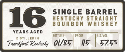 O.K.I. 16 - Year Aged Single Barrel Kentucky Straight Bourbon Whiskey - Main Street Liquor