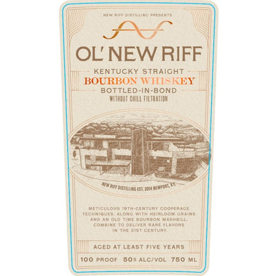 Ol’ New Riff Bottled in Bond Straight Bourbon - Main Street Liquor