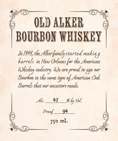 Old Alker Bourbon Whiskey - Main Street Liquor