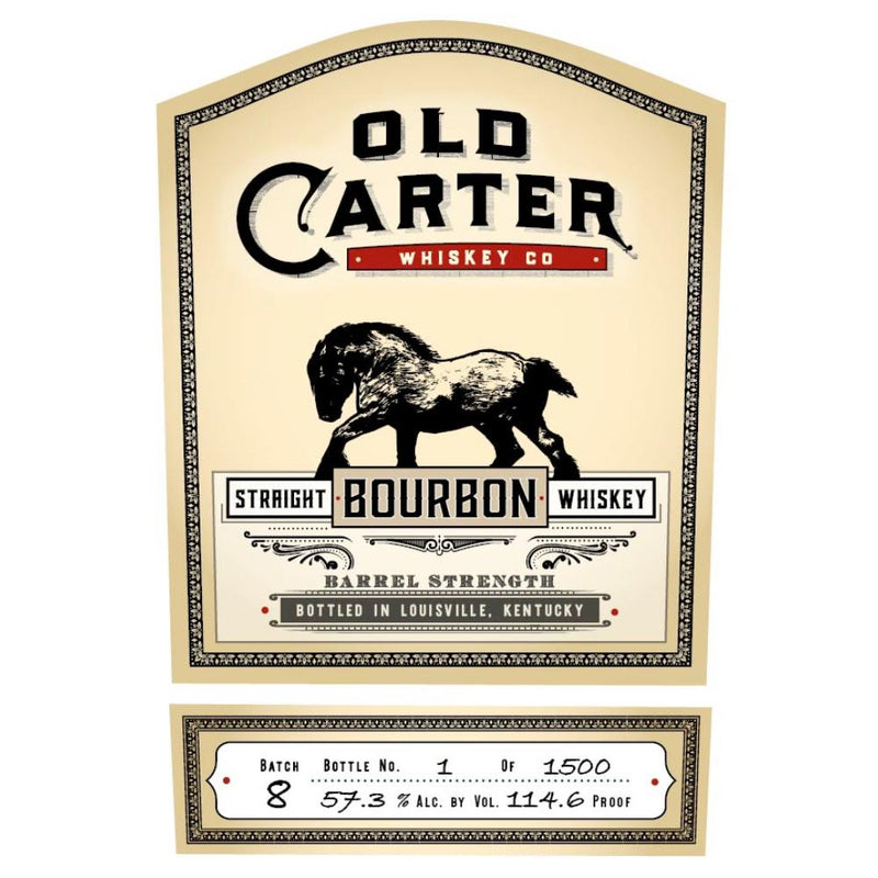 Old Carter Barrel Strength Batch 8 - Main Street Liquor