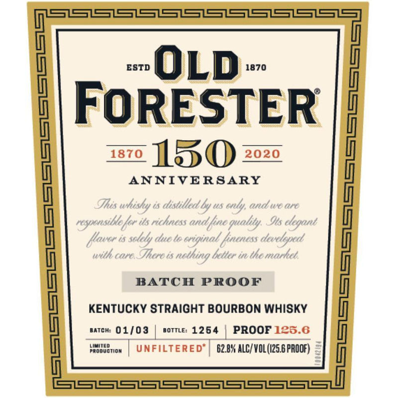 Old Forester 150th Anniversary - Main Street Liquor