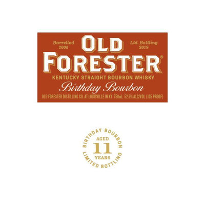 Old Forester Birthday Bourbon 2019 - Main Street Liquor