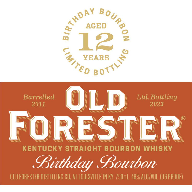Old Forester Birthday Bourbon 2023 - Main Street Liquor