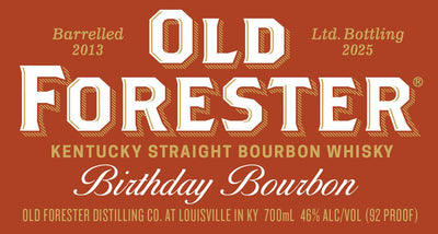 Old Forester Birthday Bourbon 2025 Limited Edition Aged 12 Years - Main Street Liquor