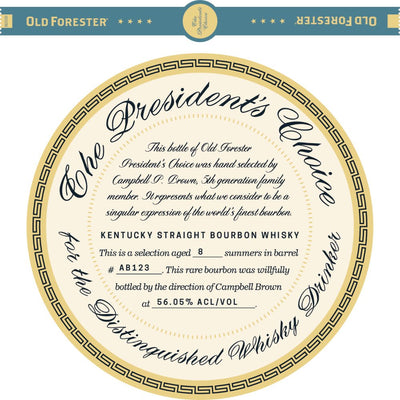 Old Forester The Presidents Choice 8 Year Old - Main Street Liquor