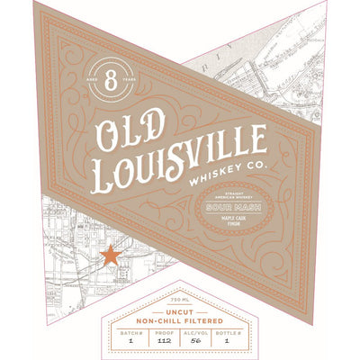 Old Louisville 8 Year Old Sour Mash Maple Cask Finish Straight American Whiskey - Main Street Liquor