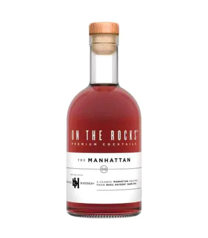 On The Rocks The Manhattan Basil Hayden Rye Whiskey Premium Cocktails 375mL - Main Street Liquor