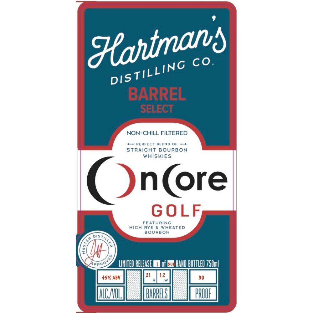 Buy OnCore Golf Barrel Select Straight Bourbon® Online | Bourbon ...