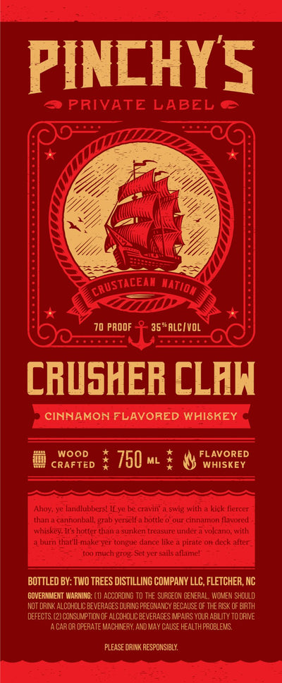 Pinchy's Private Label Crusher Claw Cinnamon Flavored Whiskey - Main Street Liquor