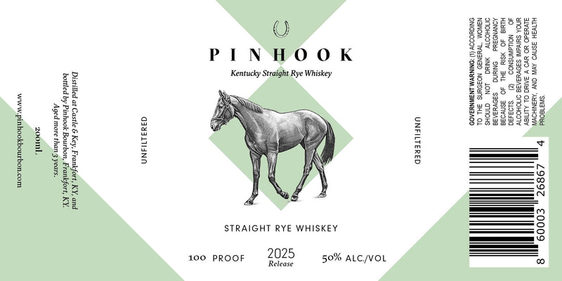 Pinhook Kentucky Straight Rye Whiskey 2025 Release 200ml - Main Street Liquor