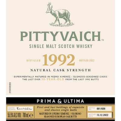 Pittyvaich 1992 Prima & Ultima Single Malt Scotch 30 Year Old - Main Street Liquor