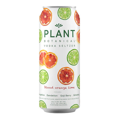 Plant Botanical Blood Orange Lime Vodka Seltzer 4PK - Main Street Liquor
