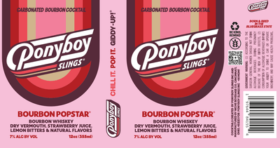 Ponyboy Slings Bourbon Popstar 355ml - Main Street Liquor