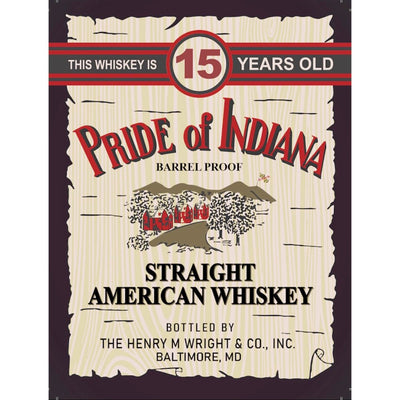 Pride of Indiana 15 Year Old Straight American Whiskey - Main Street Liquor
