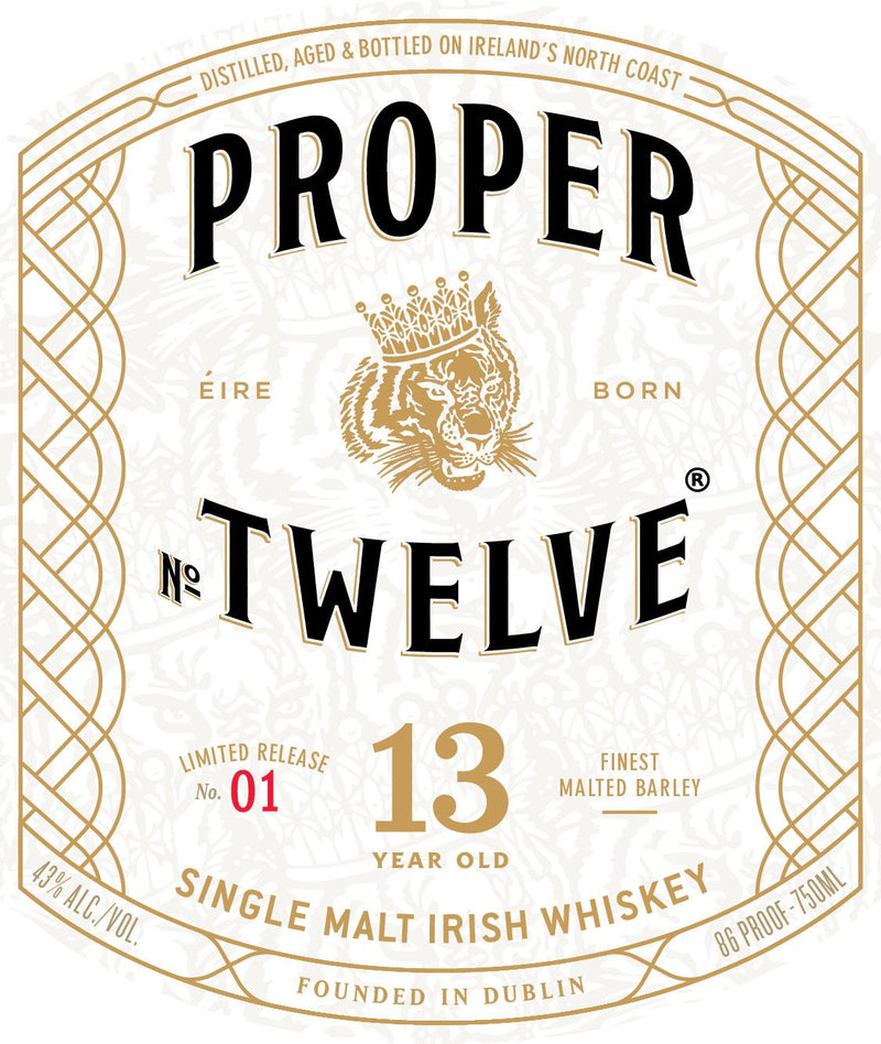 Proper No. Twelve 13 Year Old Single Malt Irish Whiskey Limited Release No. 01 - Main Street Liquor