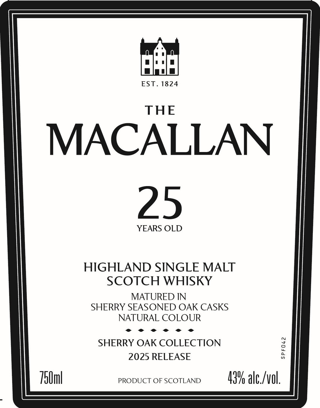 Buy The Macallan 25 Year Old Sherry Oak Highland Single Malt