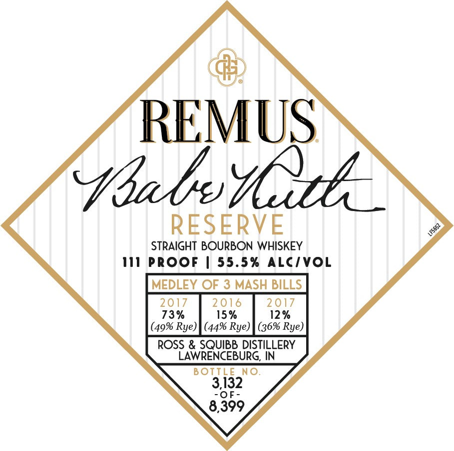 Buy Remus Babe Ruth Reserve Straight Bourbon Whiskey® Online | Bourbon ...
