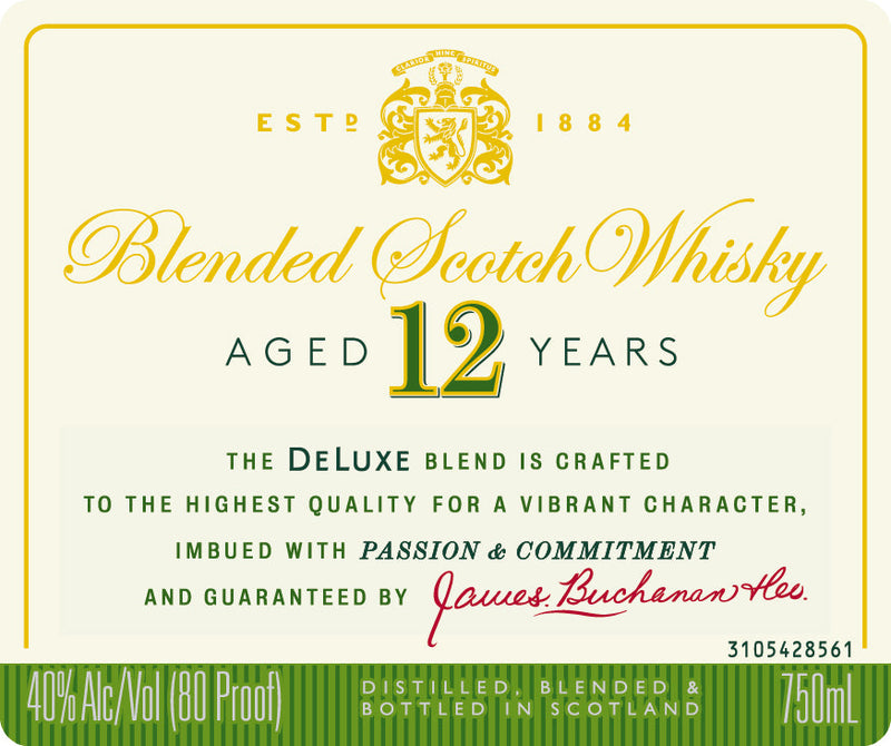 Buchanan’s Deluxe 12 Year Blended Scotch Whisky - Main Street Liquor