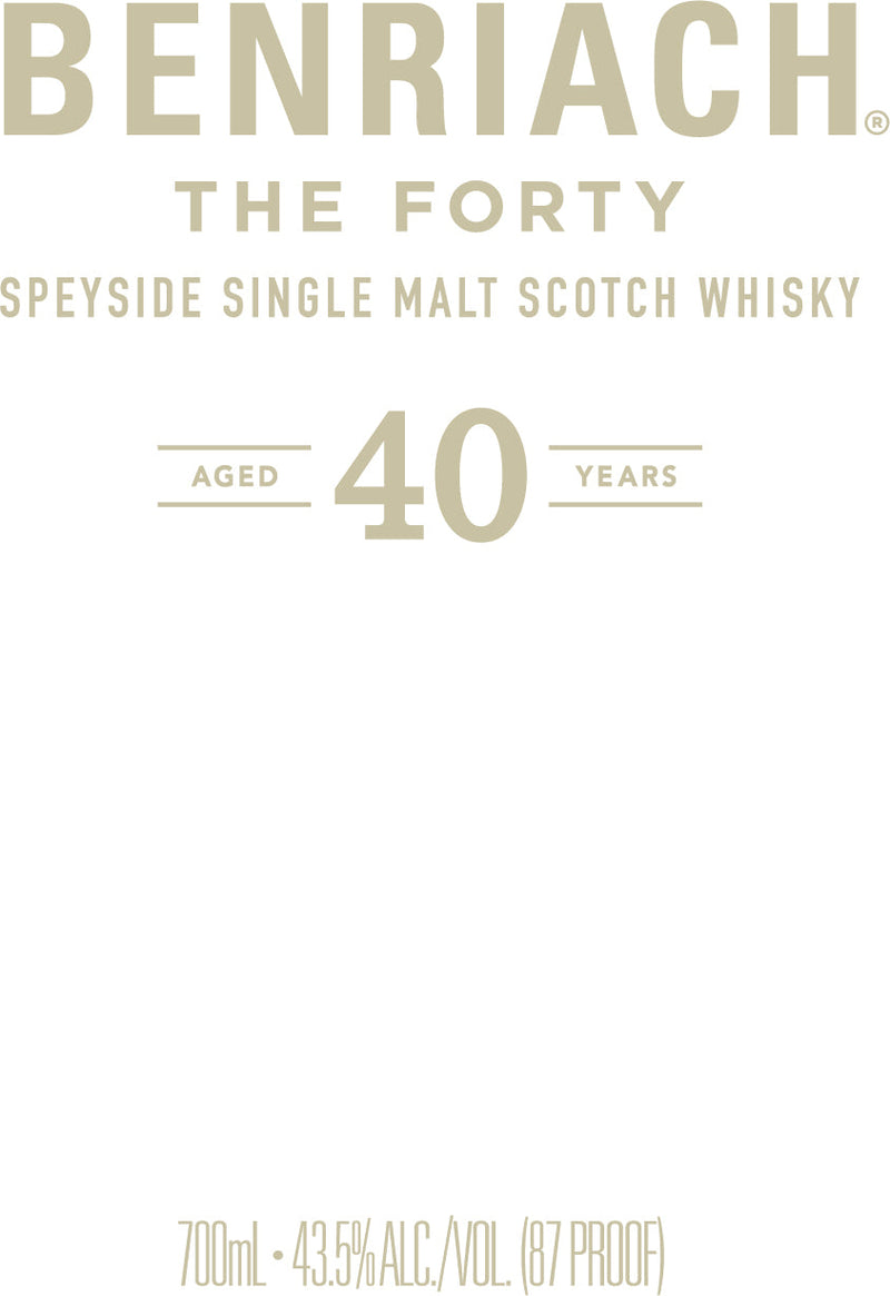 BenRiach The Forty Speyside Single Malt Scotch Whisky BenRiach