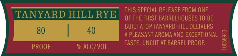 Jack Daniel’s Single Barrel Special Release Tanyard Hill Rye 2025 Jack Daniel&