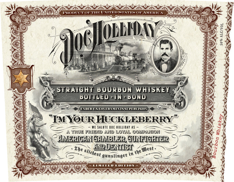 Doc Holliday Bottled in Bond Straight Bourbon Whiskey Doc Holliday