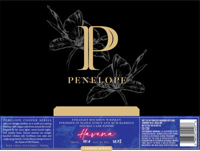 Penelope Cooper Series Havana Maple Syrup & Rum Cask Finished Bourbon Penelope Bourbon