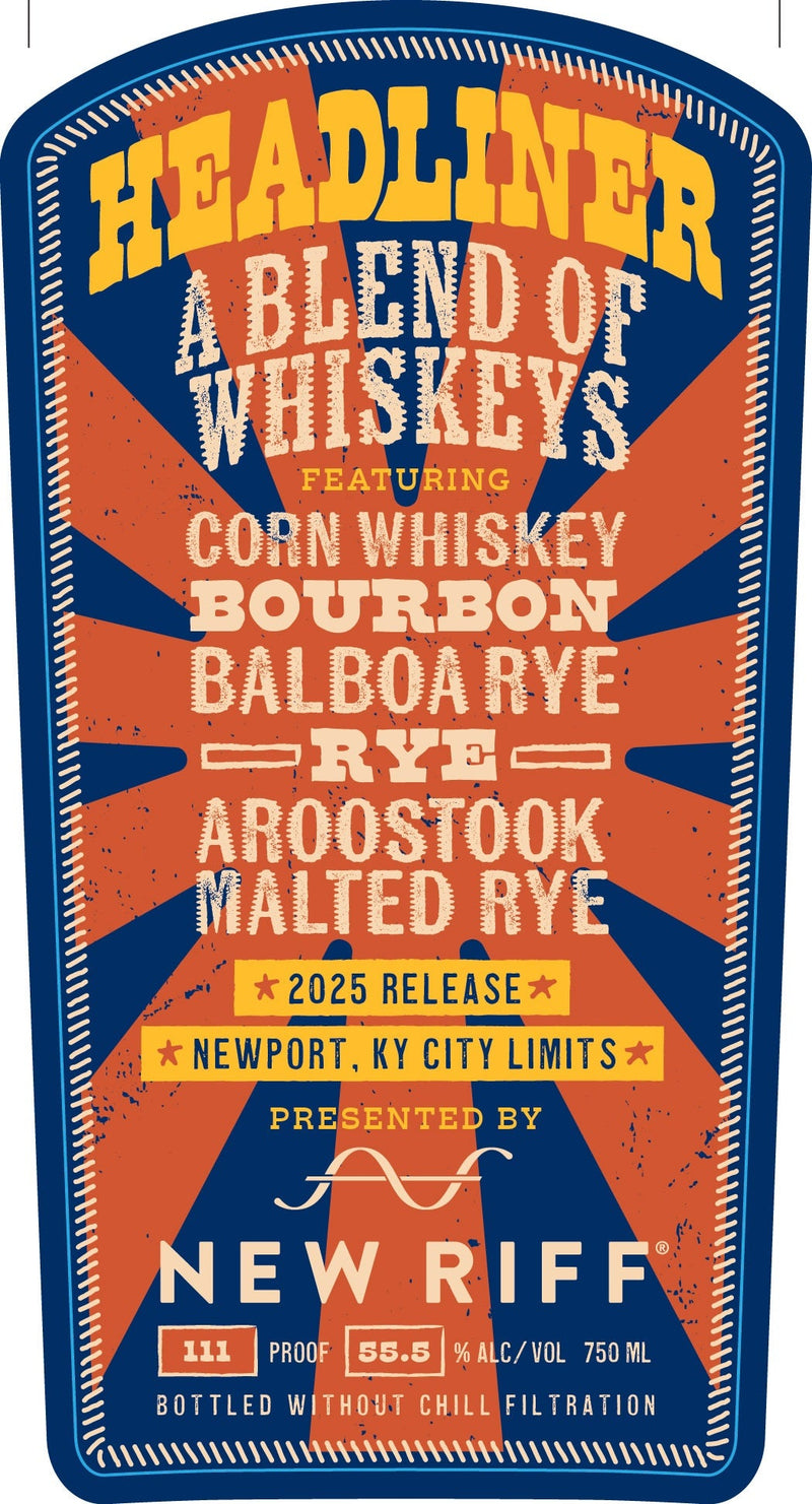 New Riff Headliner 2025 Limited Edition – A Blend of Whiskeys New Riff Distilling