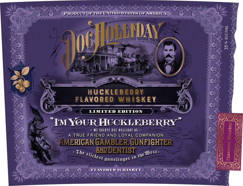 Doc Holliday Huckleberry Flavored Whiskey “I’m Your Huckleberry” Limited Edition Doc Holliday