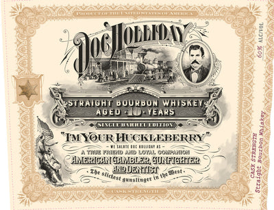 Doc Holliday 10 Year Single Barrel Bourbon “I’m Your Huckleberry” Cask Strength Doc Holliday