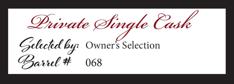 Old Man Winter Bourbon Whiskey Private Single Cask Barrel 