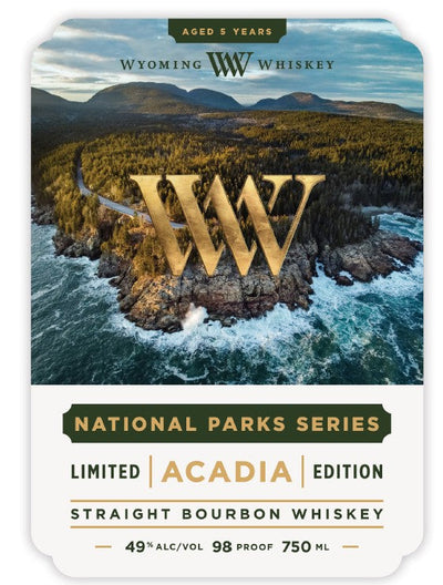Wyoming Whiskey National Parks Series Acadia Edition Bourbon Wyoming Whiskey