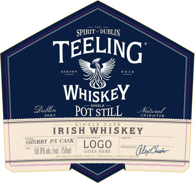 Teeling Single Pot Still Irish Whiskey Sherry PX Cask Single Cask Teeling Whiskey