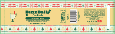 BuzzBallz Cocktails Holiday Nog 200ml Buzzballz
