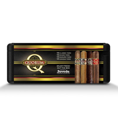 Quorum 40 Premium Cigars Set + Personal Humidor by CigarBros - Main Street Liquor